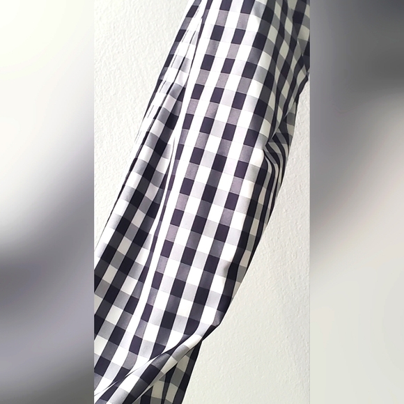 ANNE KLEIN-size 10- plaid trench coat - Knee Length Belted - Picture 8 of 12